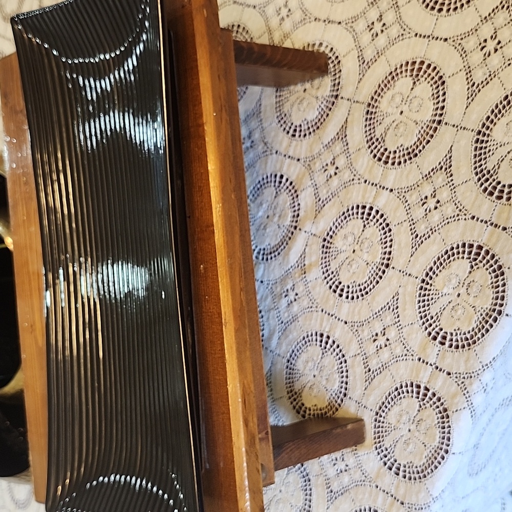 Crate and Barrel Elegant Black Serving Tray
